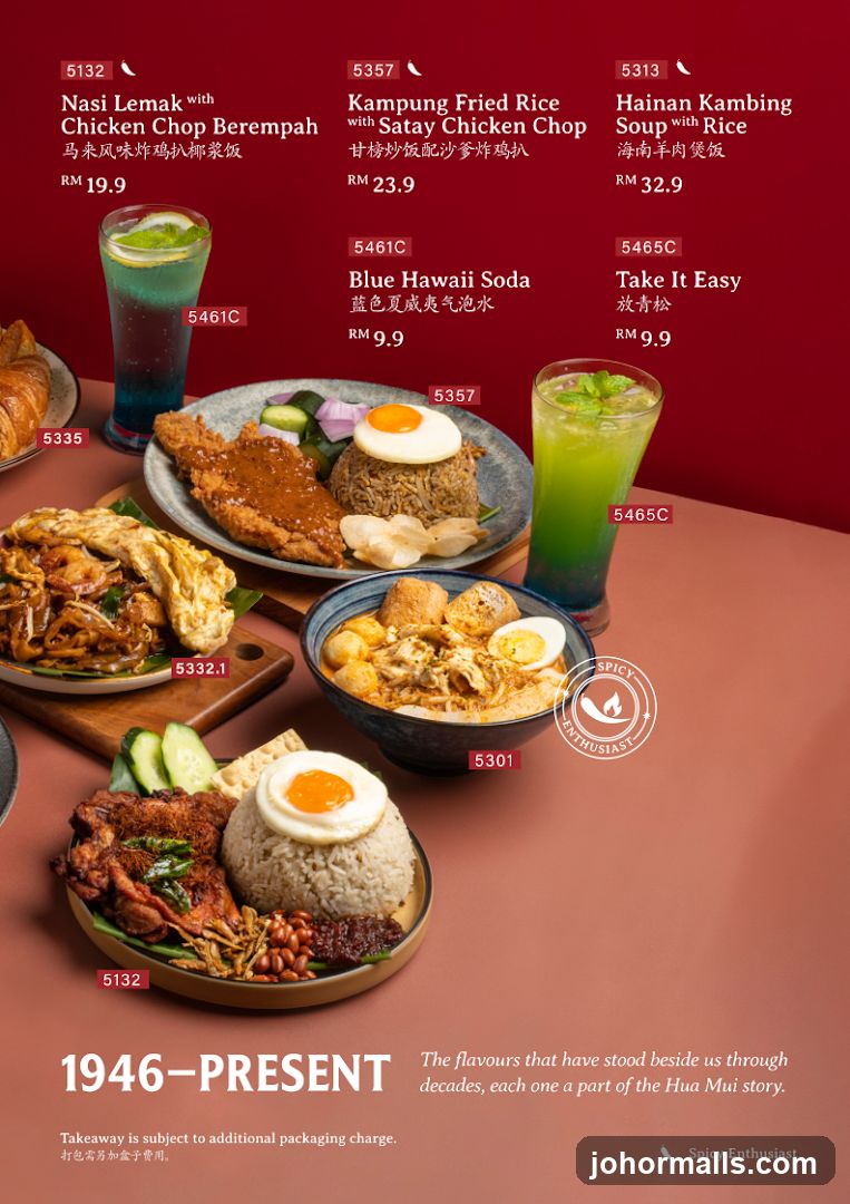 Spicy Enthusiast Menu