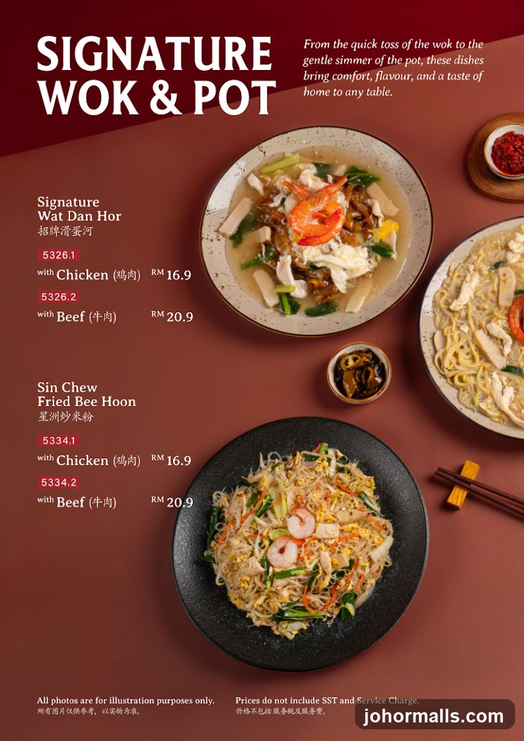 Signature Wok & Pot Menu