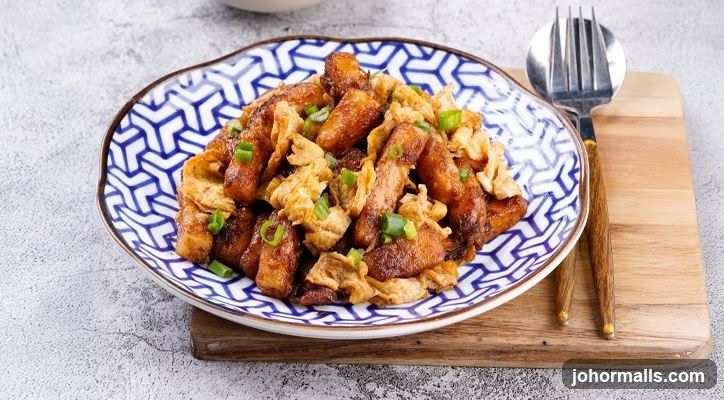 Fried Turnip Cake with Scrambled Eggs