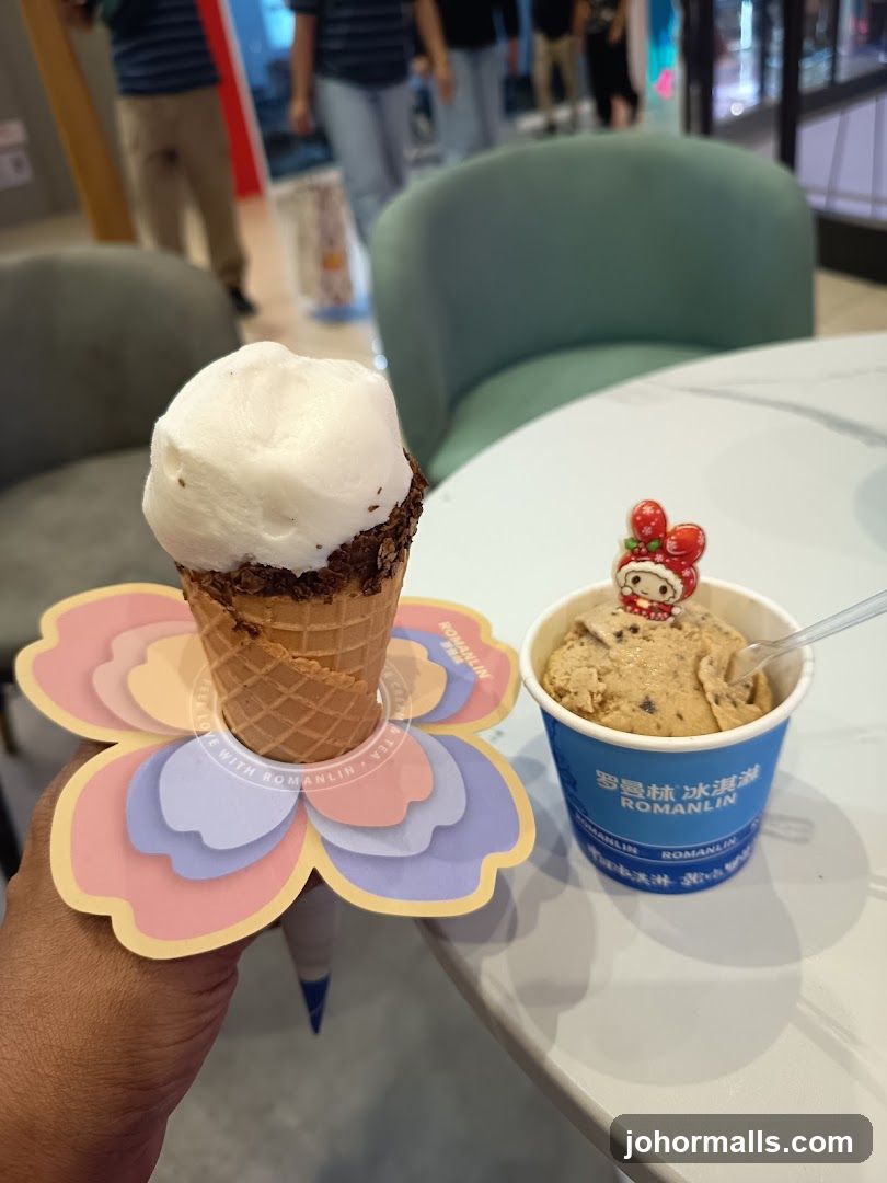 Ice Cream Cone and Cup