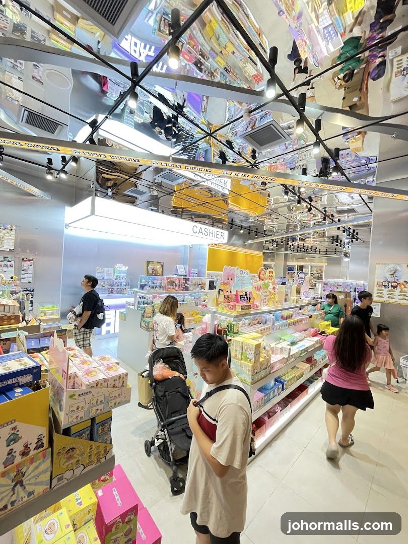 Interior of a store with merchandise