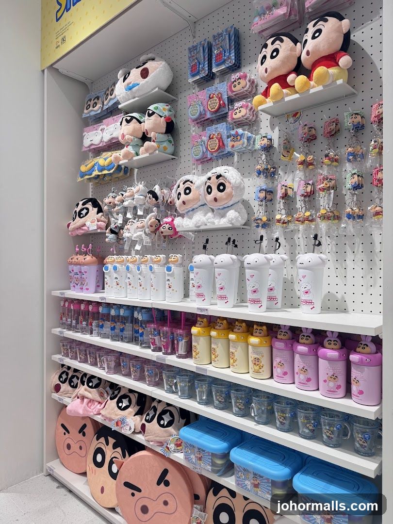 Crayon Shin-chan Merchandise Display