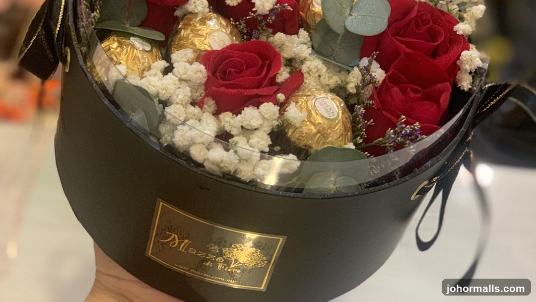Flower and Chocolate Arrangement
