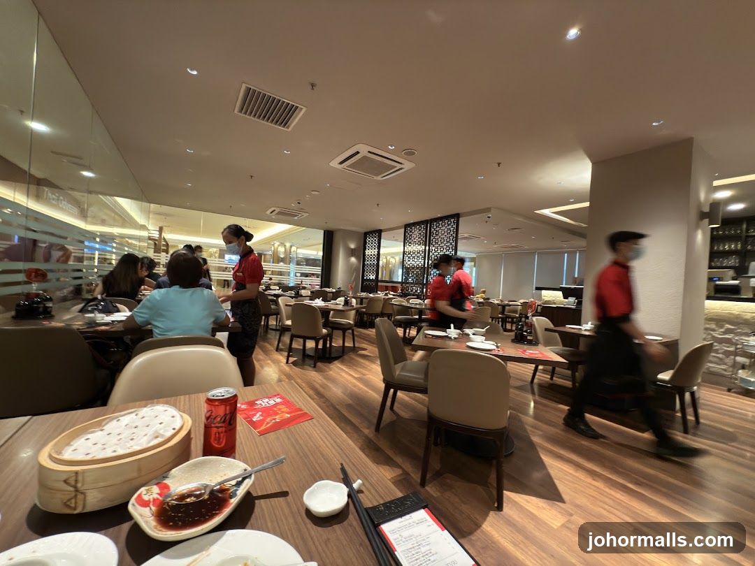 Restaurant Interior with Diners and Staff
