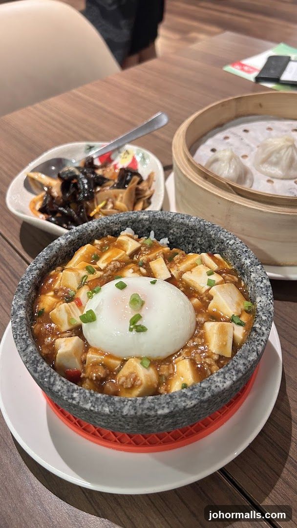 Mapo Tofu with Egg and Side Dish