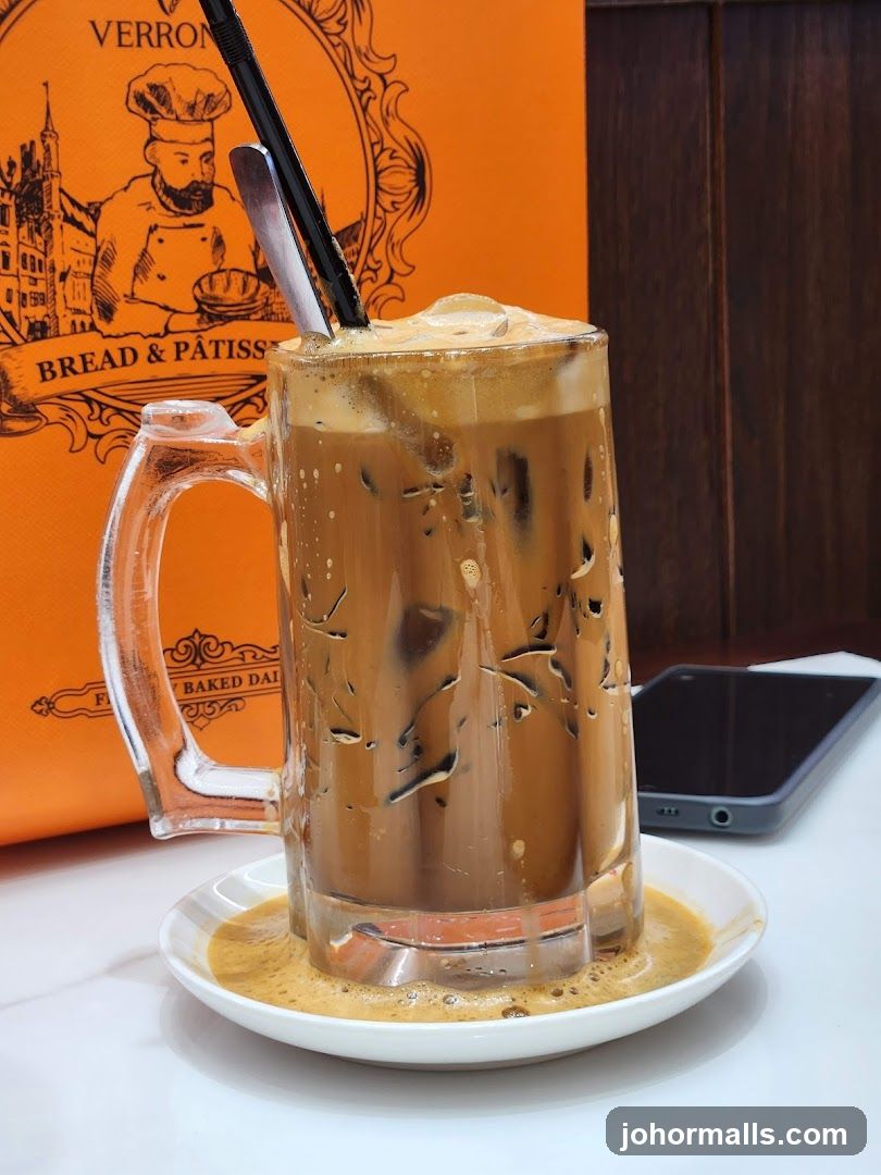 Iced Coffee with Pastry Bag