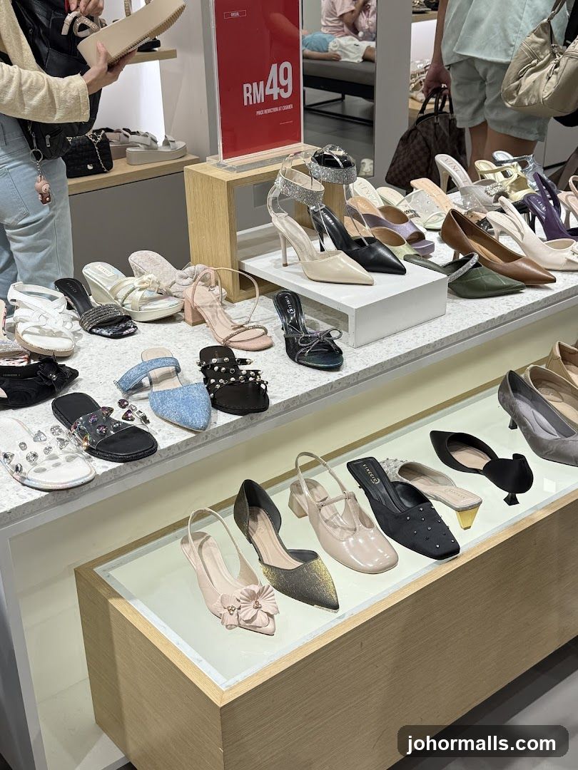 Women's Shoes Display