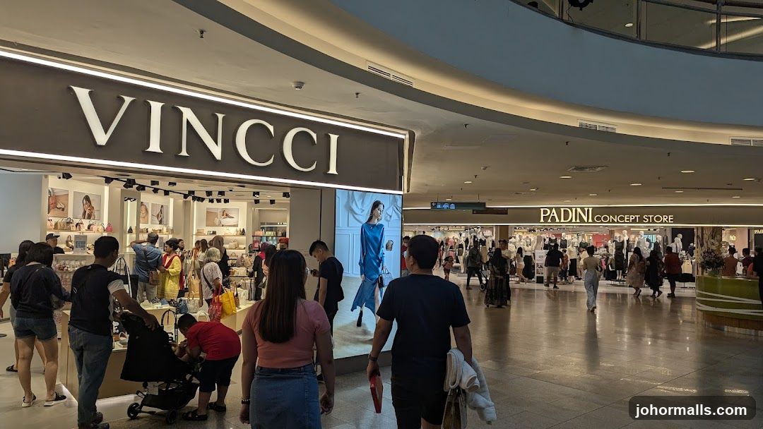 Mall Interior with Storefronts