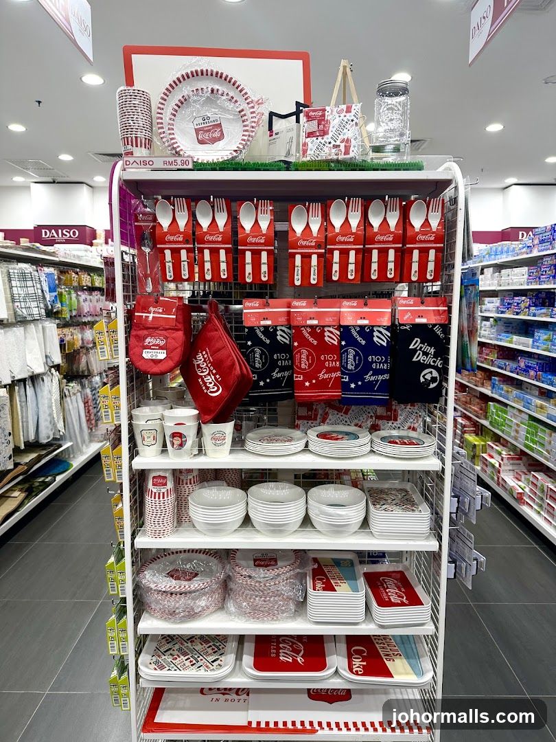 Coca-Cola Themed Merchandise Display