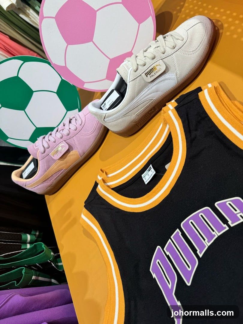 Puma Apparel and Footwear Display