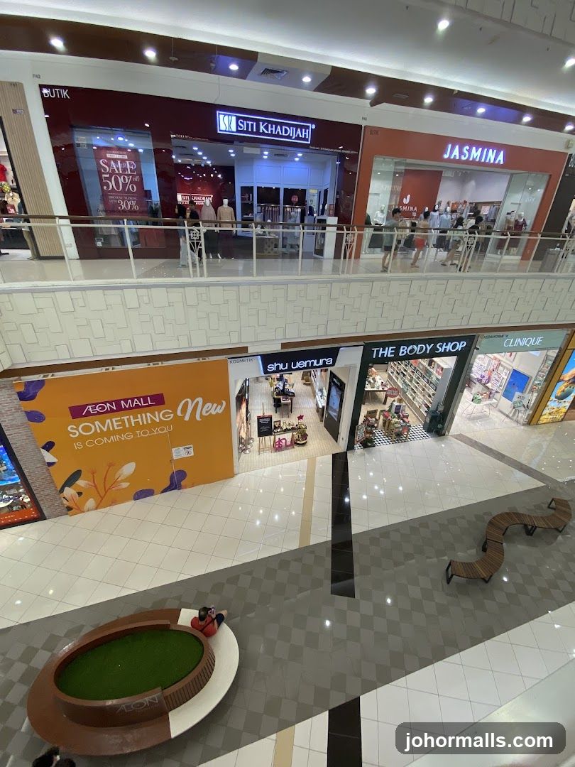 Mall Interior with Shops