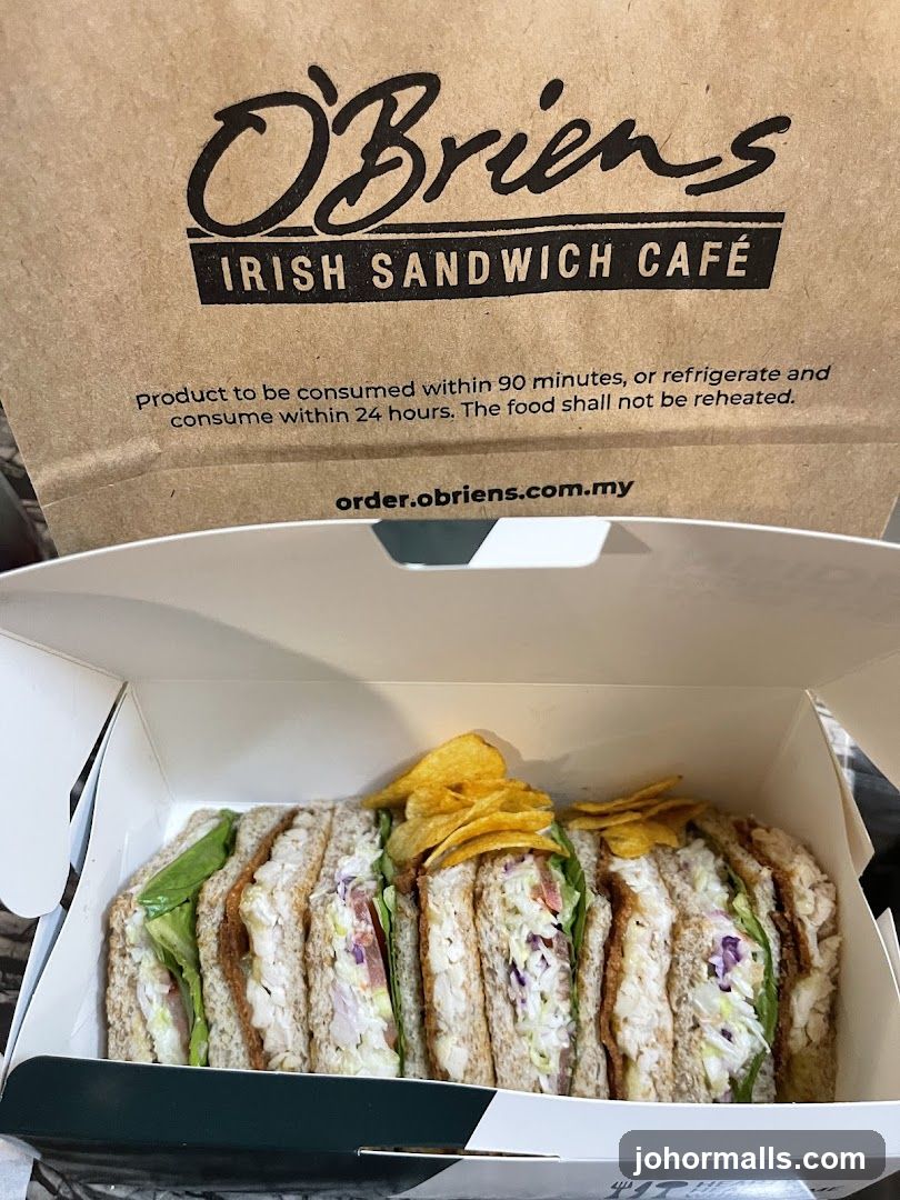 O'briens Irish Sandwich Cafe @ AEON Mall Tebrau City
