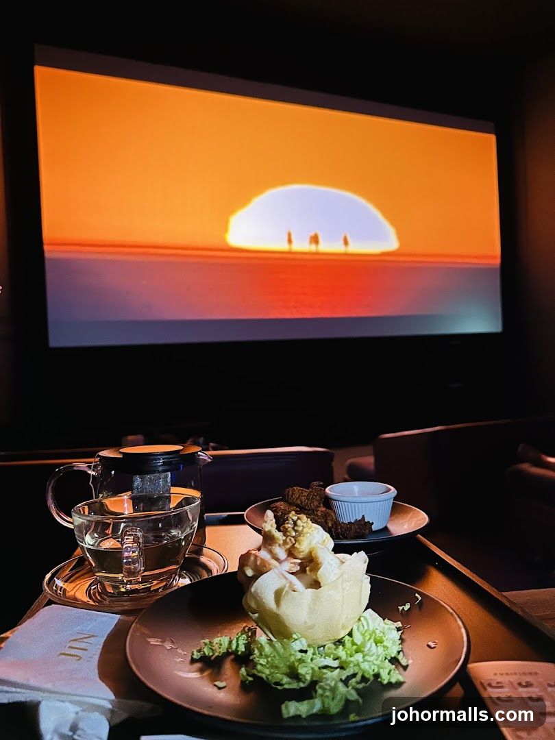Dessert and Tea with a Sunset View