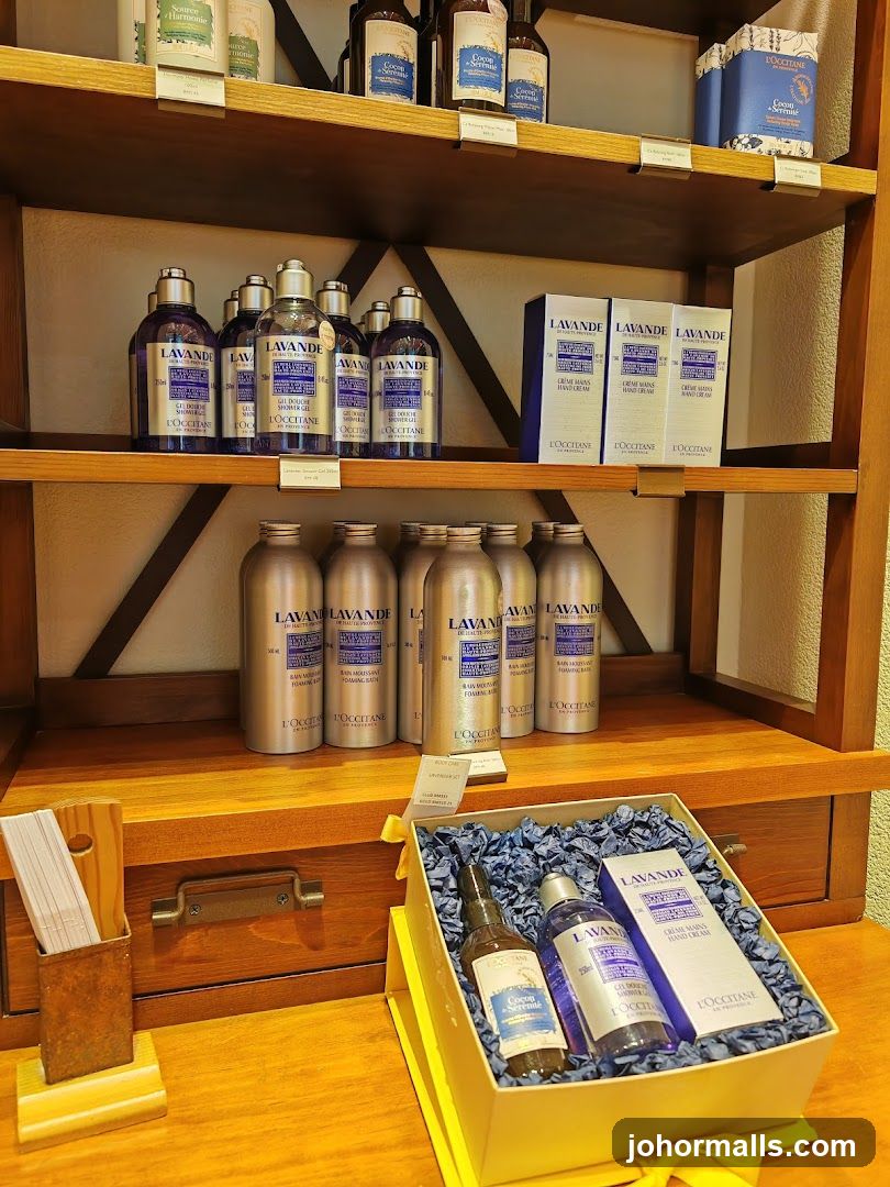 L'Occitane Products Display
