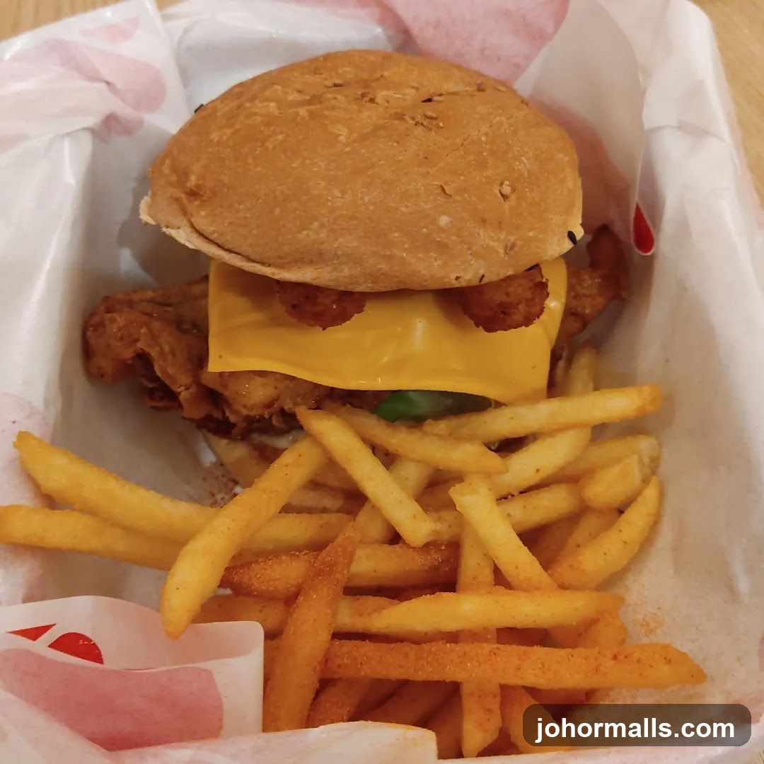 Chicken Sandwich and Fries