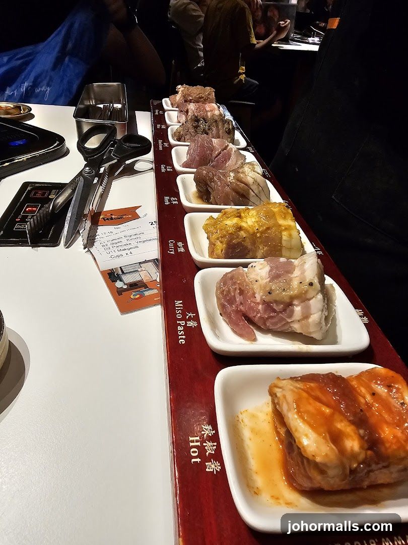 Assortment of Marinated Meats