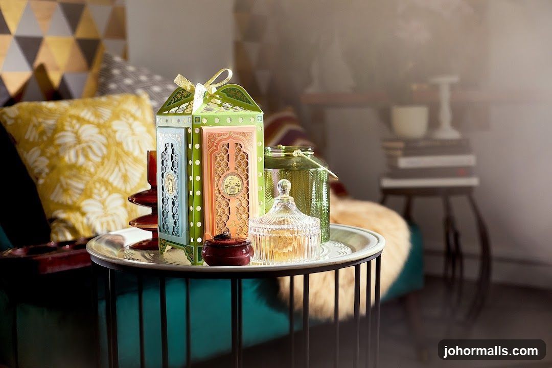 Decorative Gift Boxes and Jars on a Tray