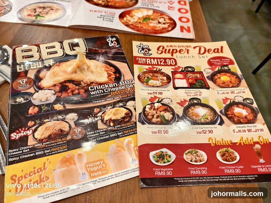 Che Go BBQ Menu