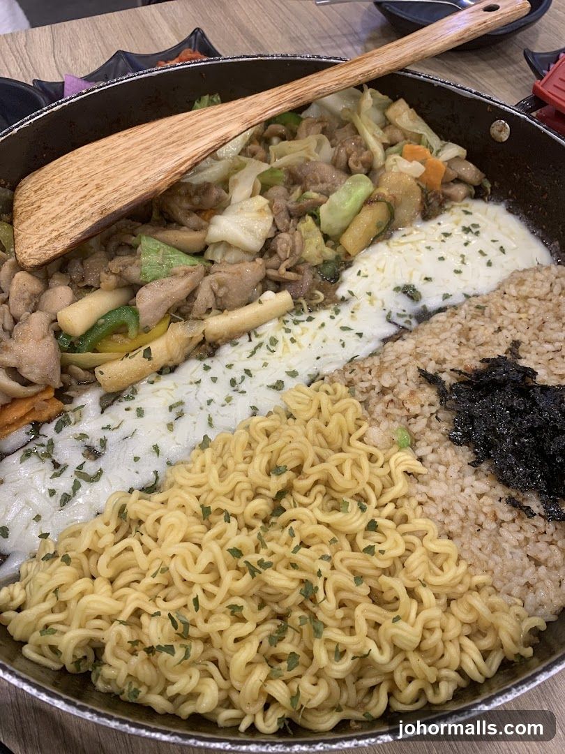 Korean Fried Chicken and Rice Dish