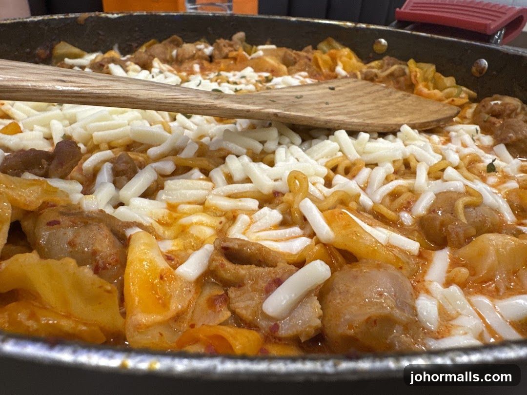 Spicy Stir-Fried Dish with Cheese
