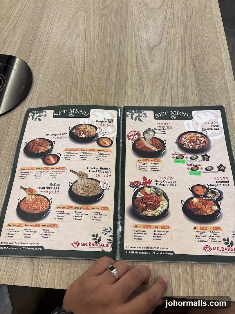 MR. DAKGALBI SET MENU
