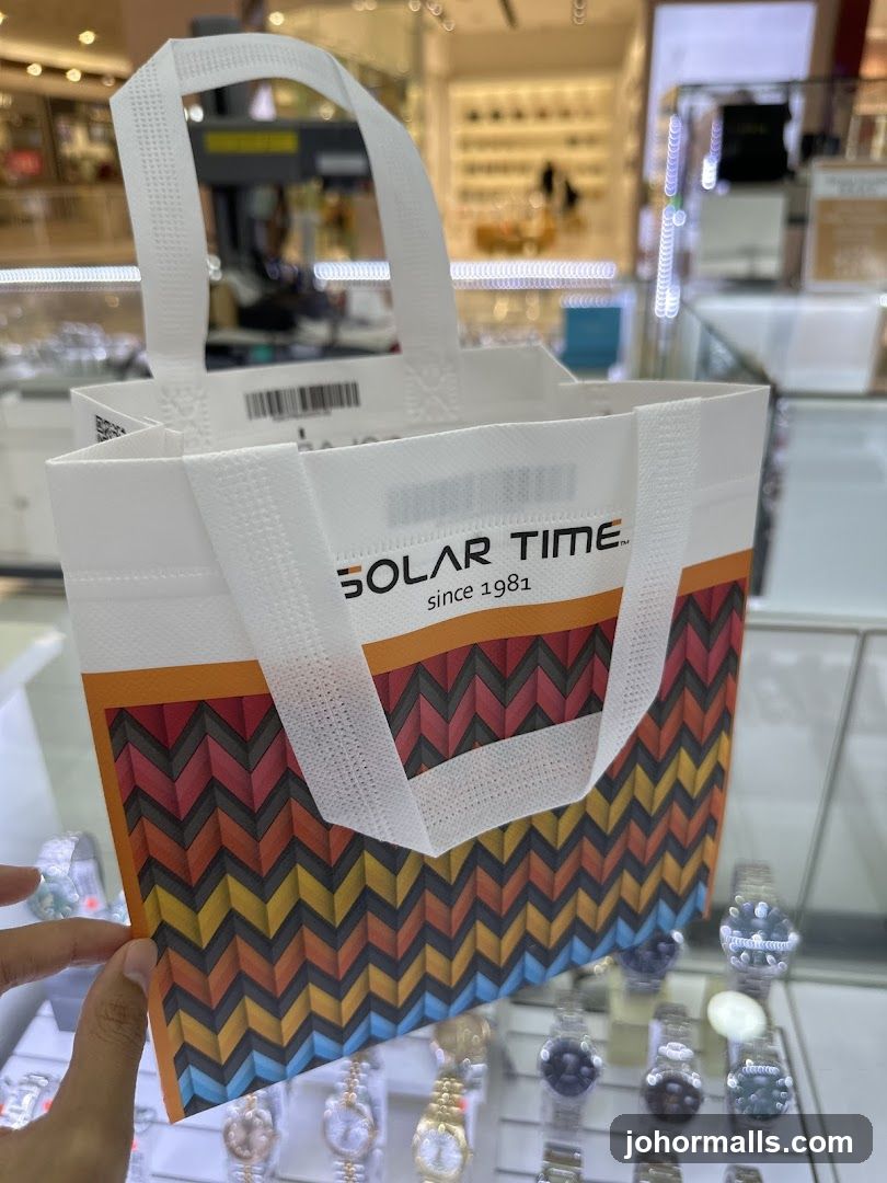 Shopping Bag with "SOLAR TIME" Logo