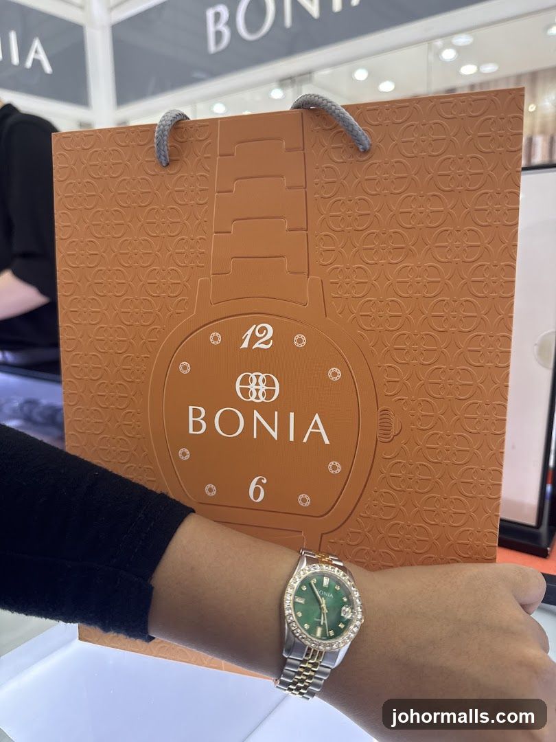 Bonia Watch and Shopping Bag