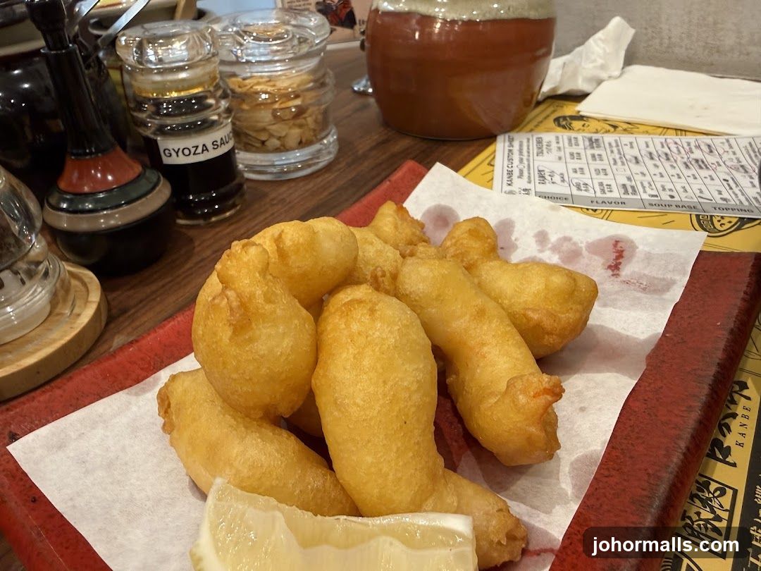 Fried Food with Condiments