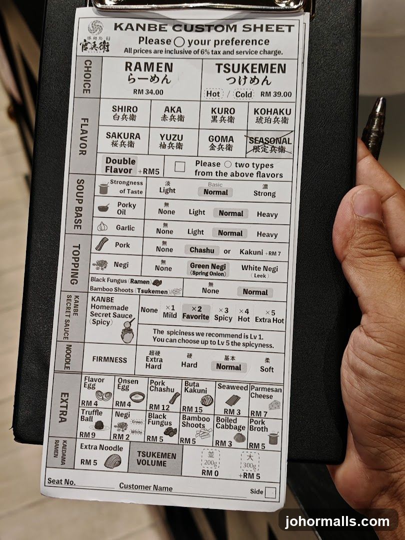 KANBE CUSTOM SHEET