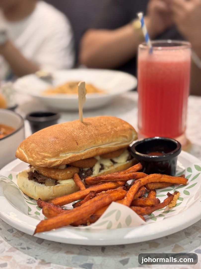 Sandwich and Fries