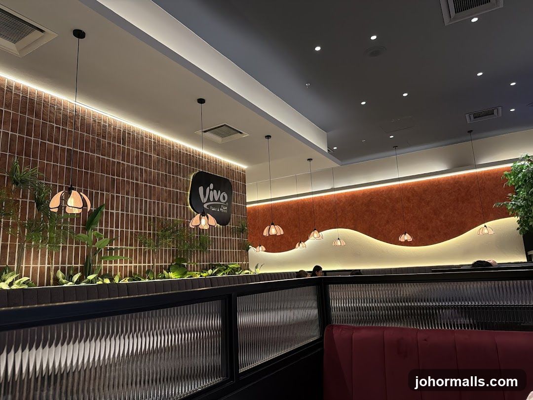 Restaurant Interior with Logo