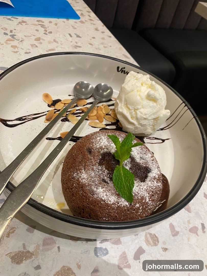 Chocolate Lava Cake with Ice Cream