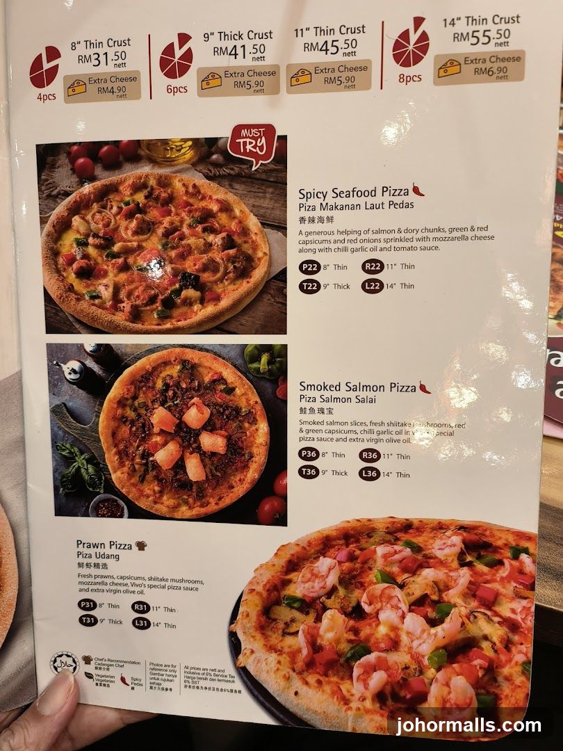 Pizza Menu
