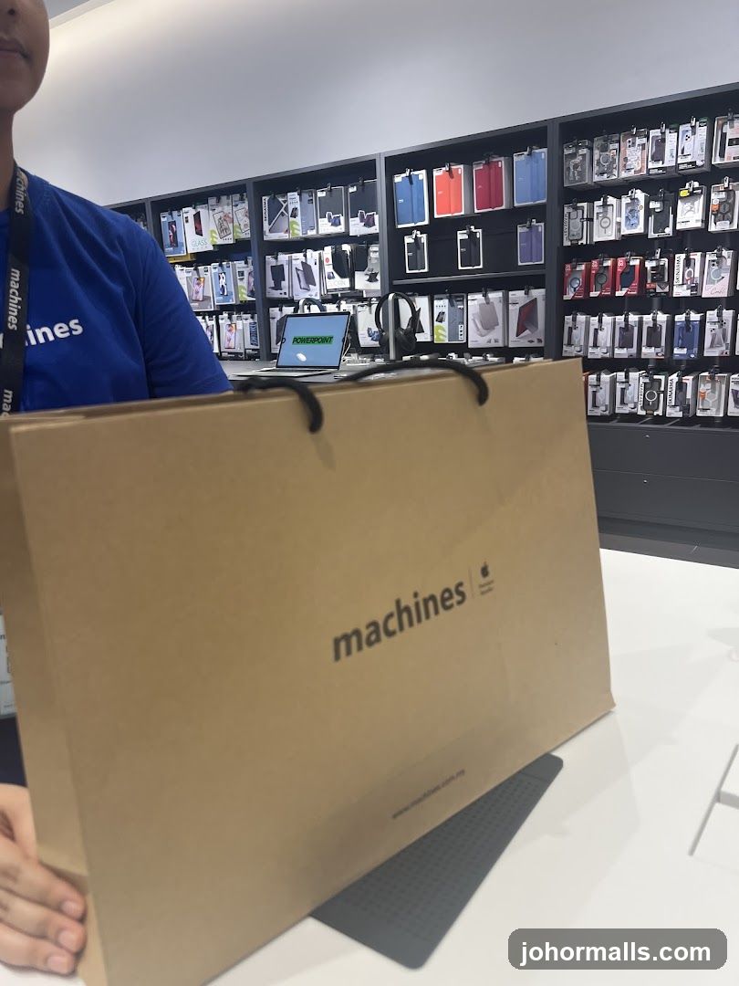 Store Interior with Branded Bag