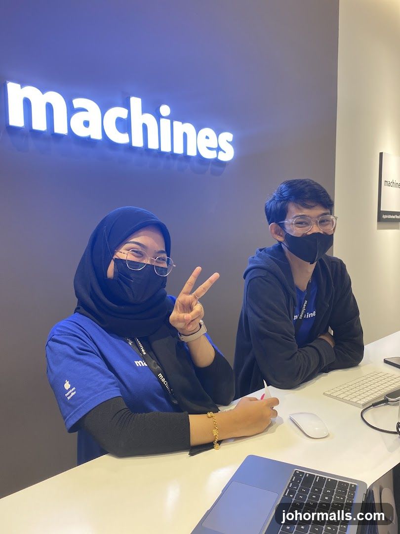 Employees at a counter