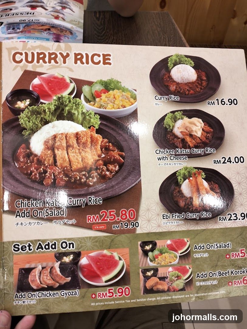 Curry Rice Menu