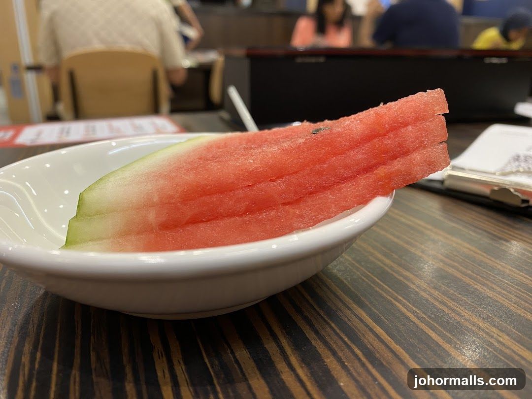 Watermelon Slice on Table