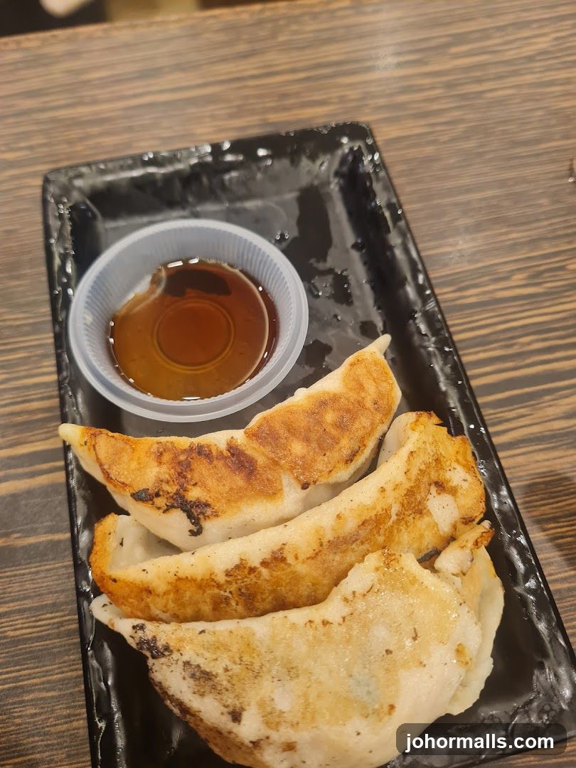 Pancakes with dipping sauce