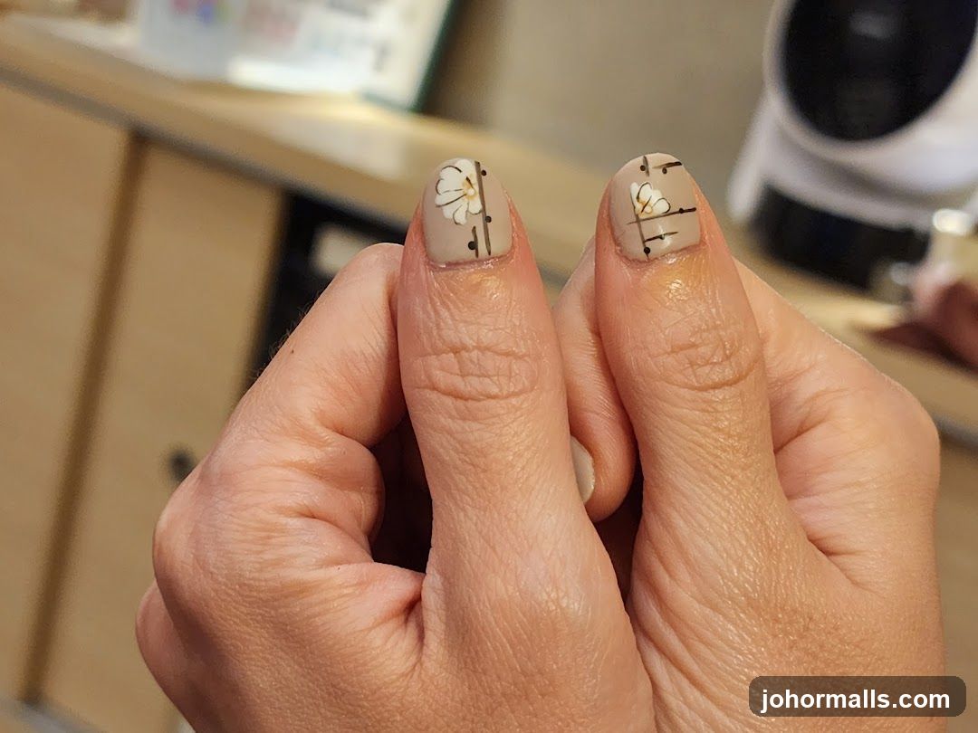 Hand with Nail Art