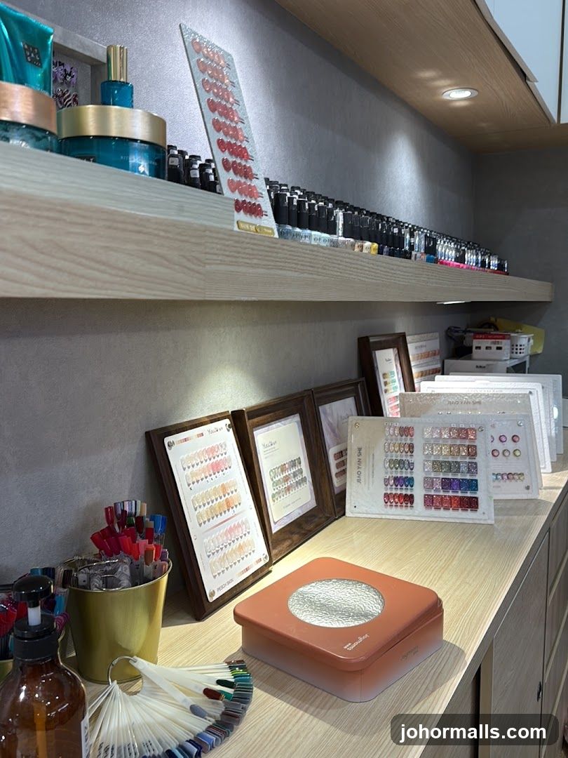Nail Salon Interior Display