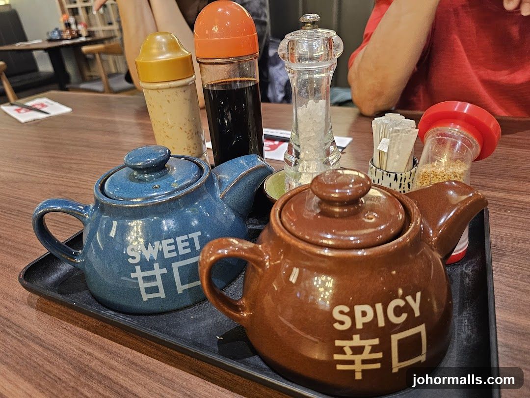 Table condiments and teapots