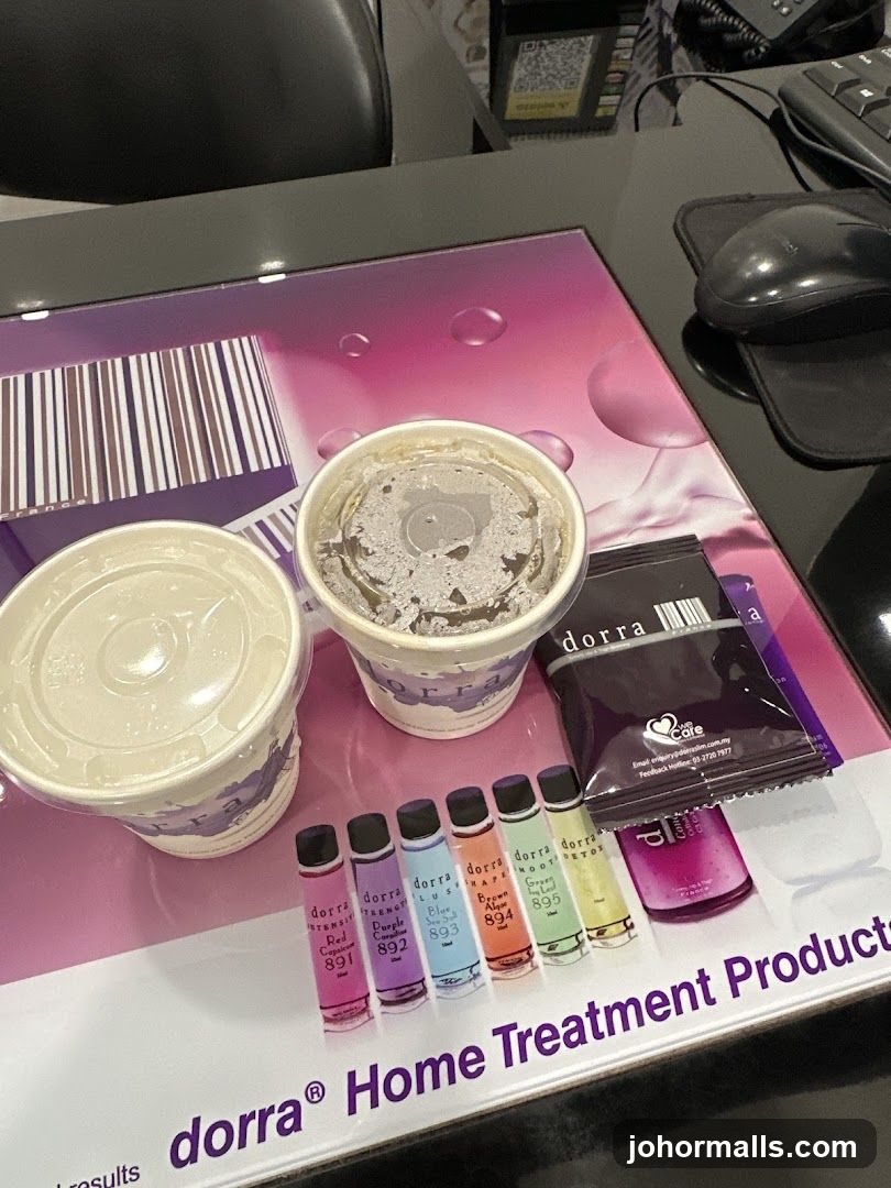 dorra Home Treatment Products Display