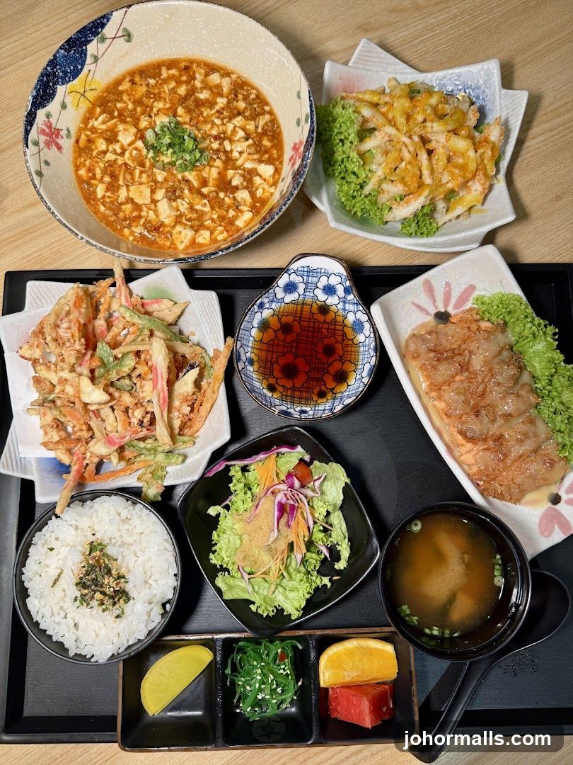 Food Spread on Tray