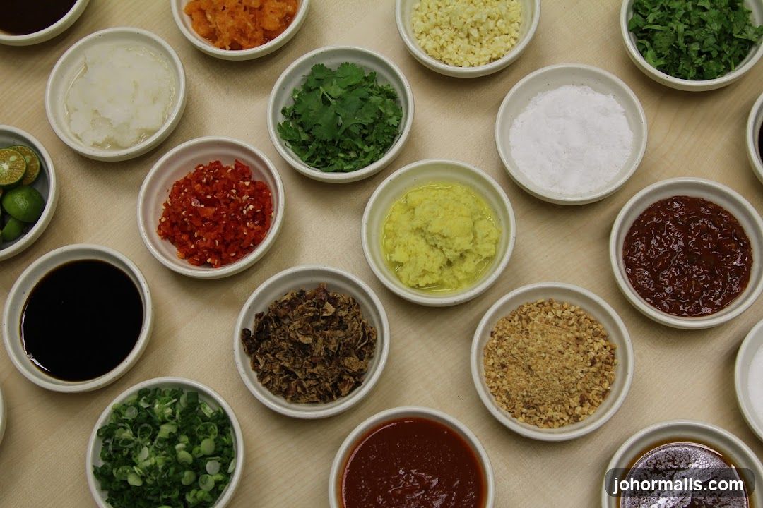 Various Ingredients in Bowls