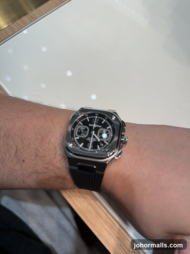 Wristwatch on arm