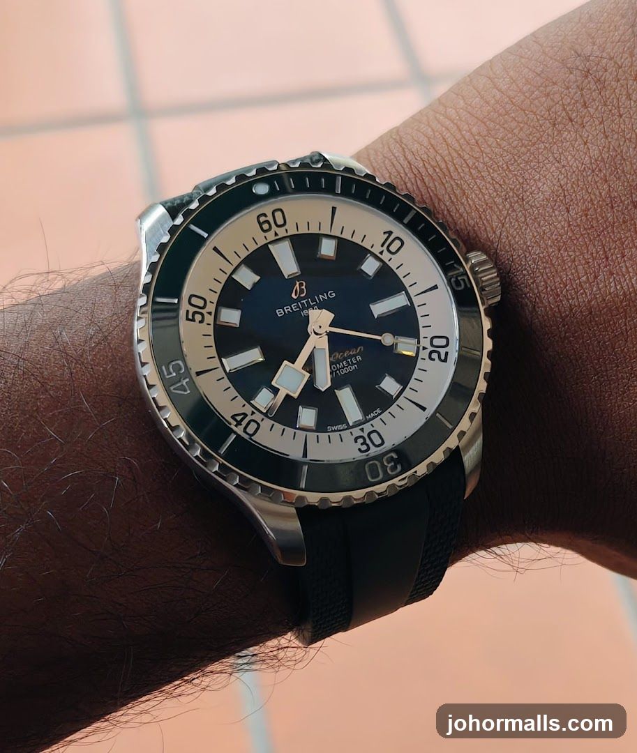 Watch on wrist
