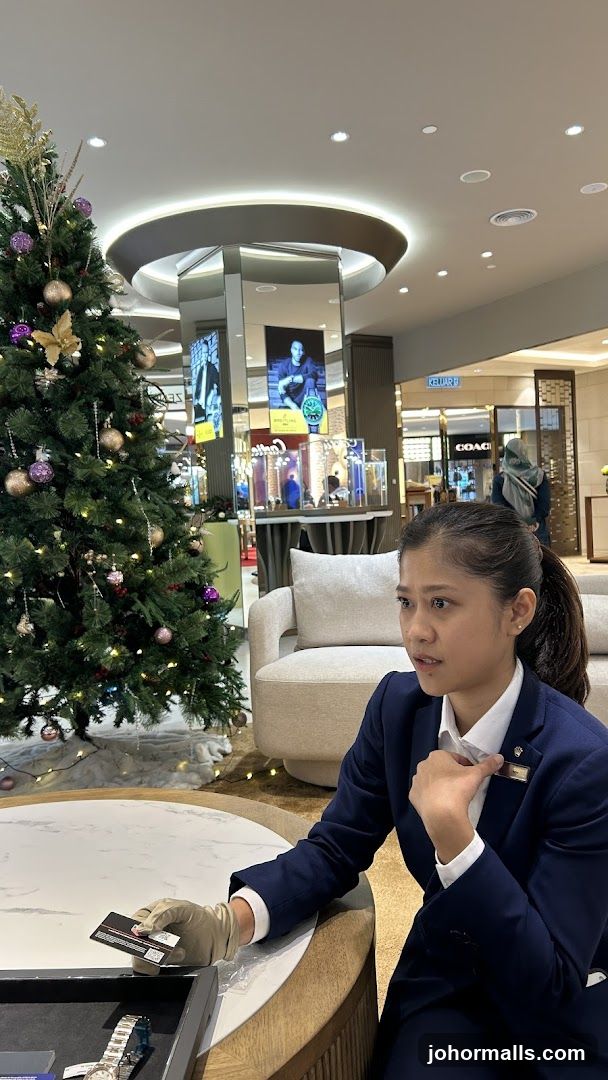 Interior of shopping mall