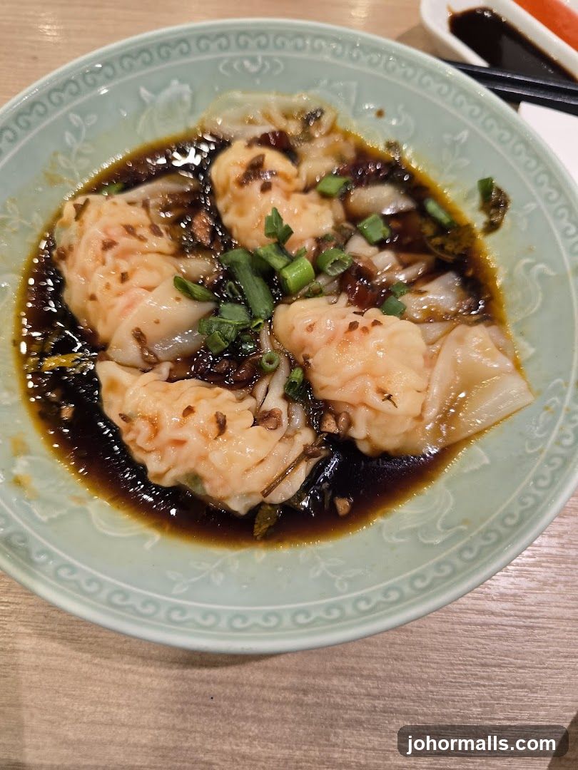 Dumplings in sauce
