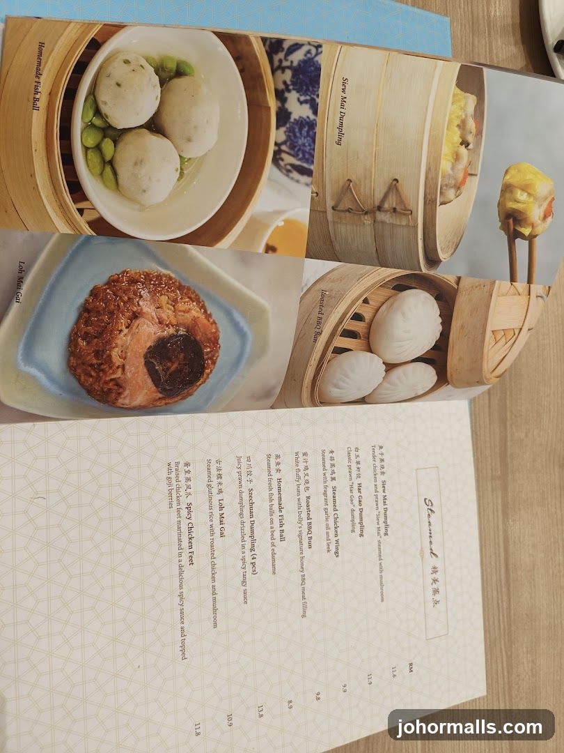 Restaurant Menu Page