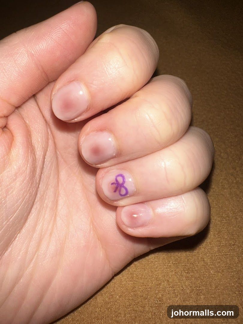 Hand with Nail Art